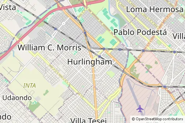 Mapa Hurlingham