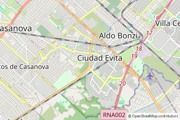 Mapa Ciudad Evita