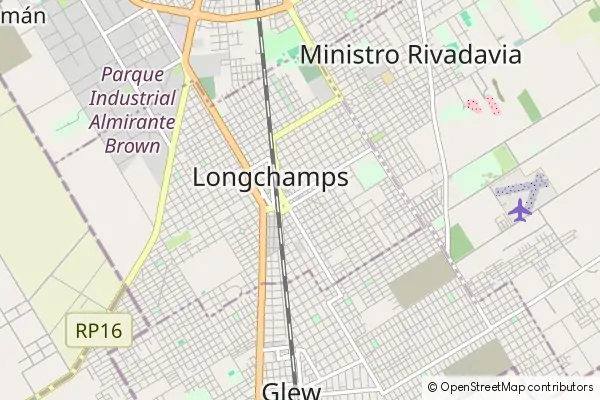 Mapa Longchamps