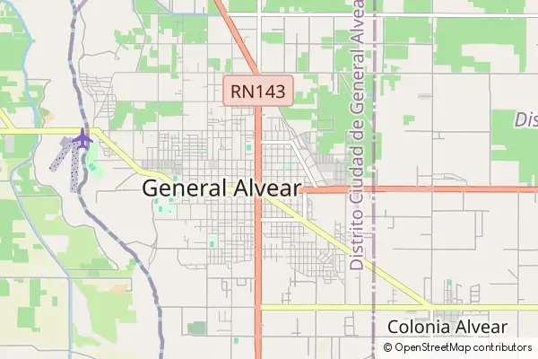 Mapa General Alvear