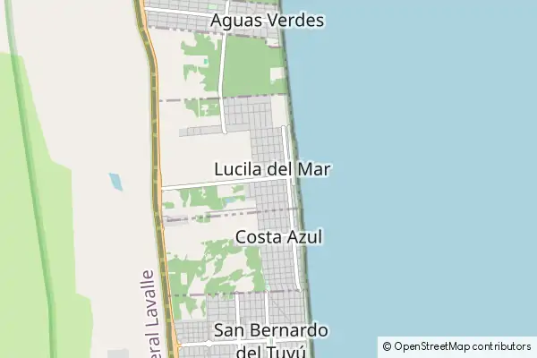 Mapa La Lucila del Mar