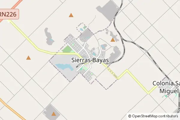 Mapa Sierras Bayas