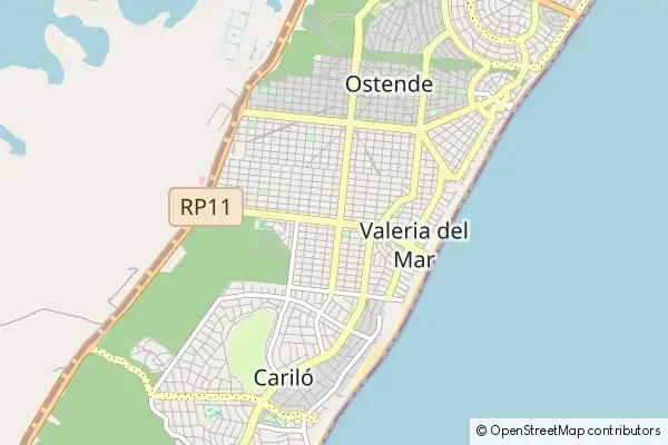 Mapa Valeria del Mar