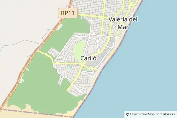 Mapa: Cariló • © OpenStreetMap contributors Mapa Cariló