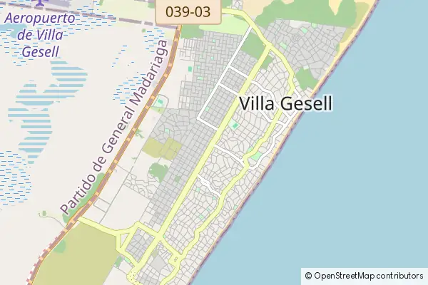 Mapa Villa Gesell