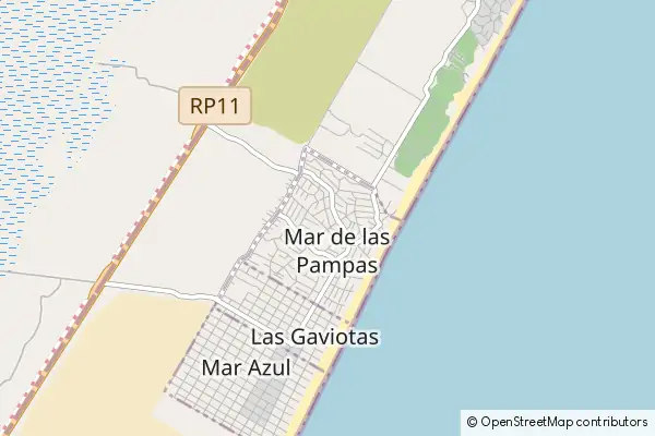 Mapa Mar de las Pampas