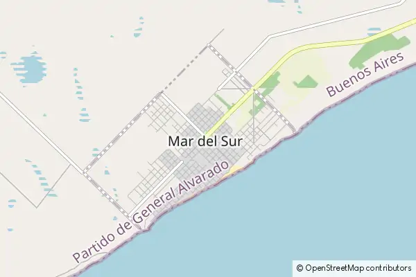 Mapa Mar del Sur