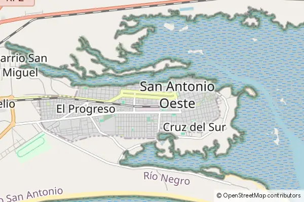 Mapa San Antonio Oeste