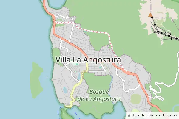 Mapa Villa La Angostura