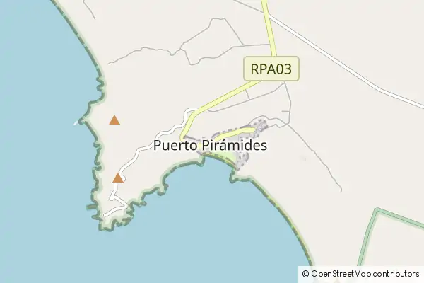 Mapa Puerto Pirámides