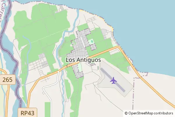 Mapa Los Antiguos