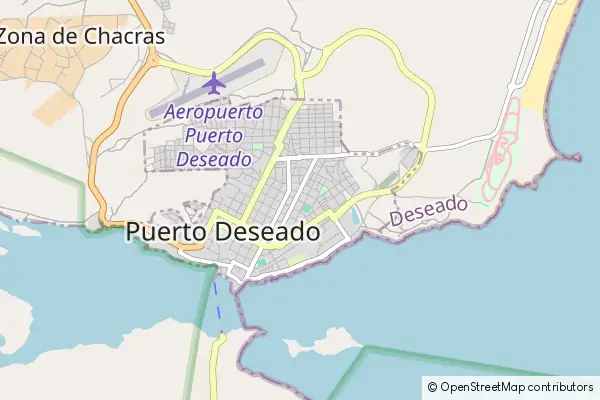 Mapa Puerto Deseado