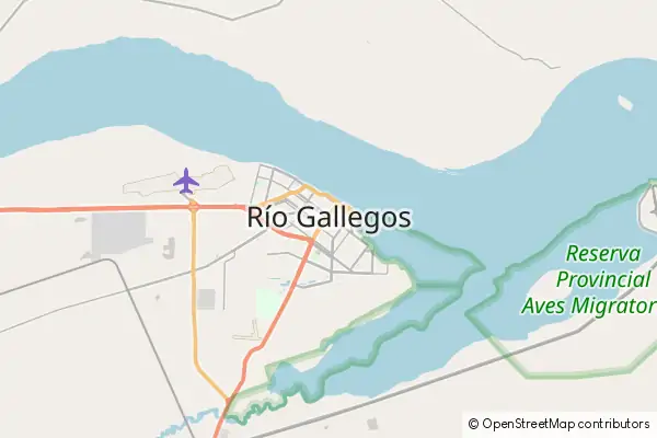 Mapa Río Gallegos