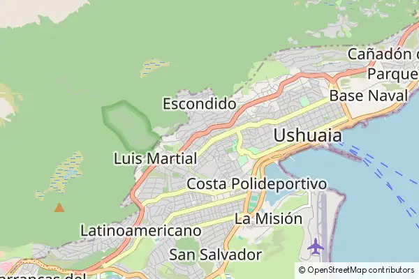 Mapa Ushuaia