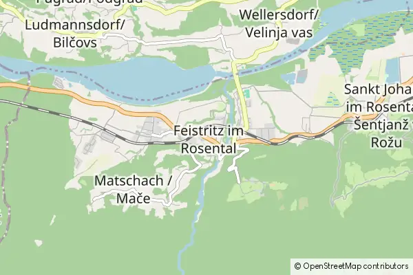 Mapa Feistritz im Rosental