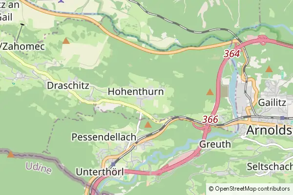 Mapa Hohenthurn