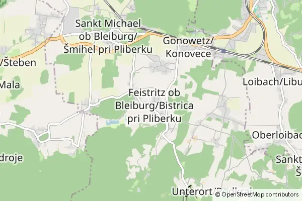 Mapa Feistritz