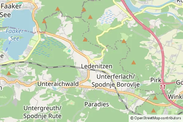 Mapa Ledenitzen