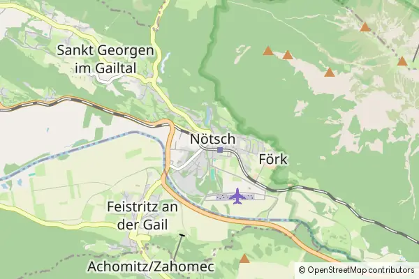 Mapa Noetsch im Gailtal