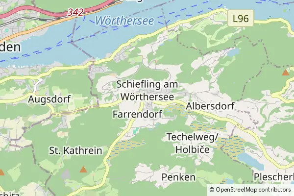 Mapa Schiefling am See