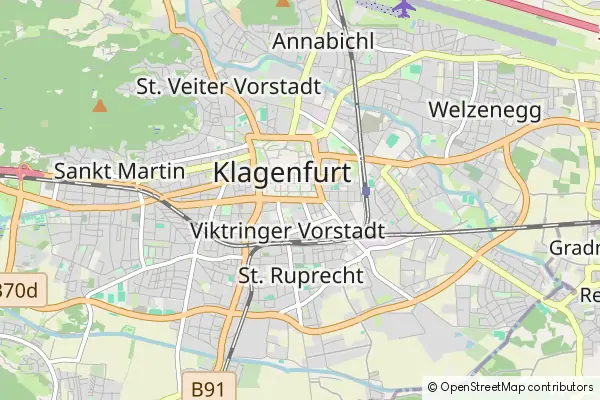 Mapa Klagenfurt