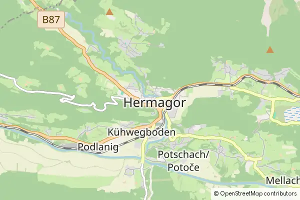 Mapa Hermagor