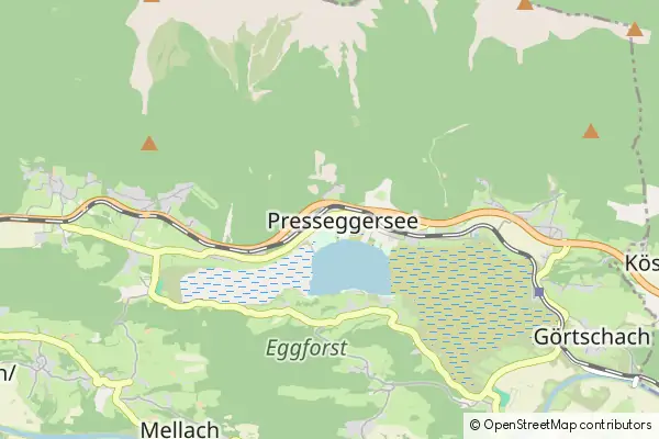 Mapa Presseggersee