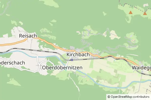 Mapa Kirchbach