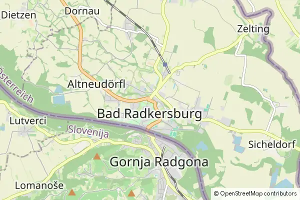 Mapa Bad Radkersburg