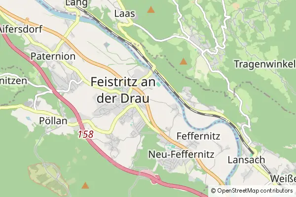 Mapa Feistritz an der Drau