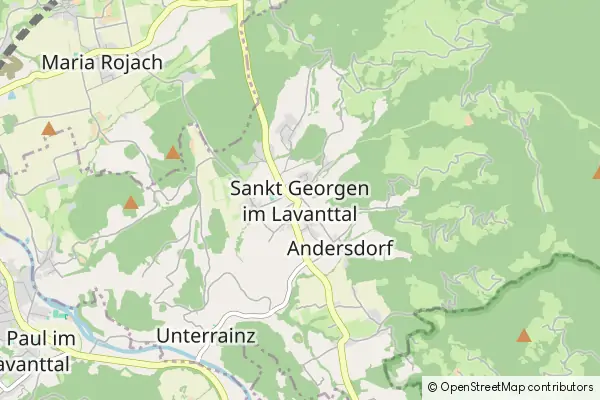 Mapa Sankt Georgen im Lavanttal