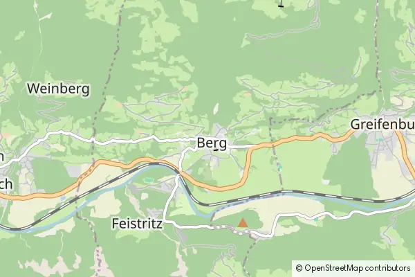 Mapa Berg im Drautal