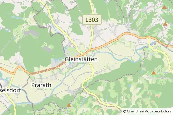 Mapa Gleinstätten