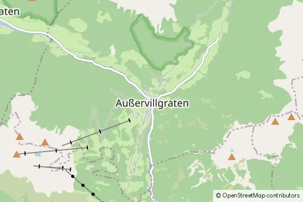 Mapa Außervillgraten