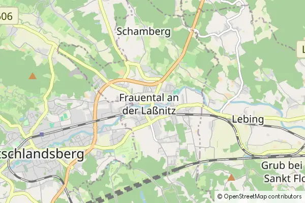 Mapa Frauental an der Lassnitz