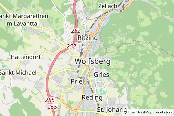 Mapa Wolfsberg