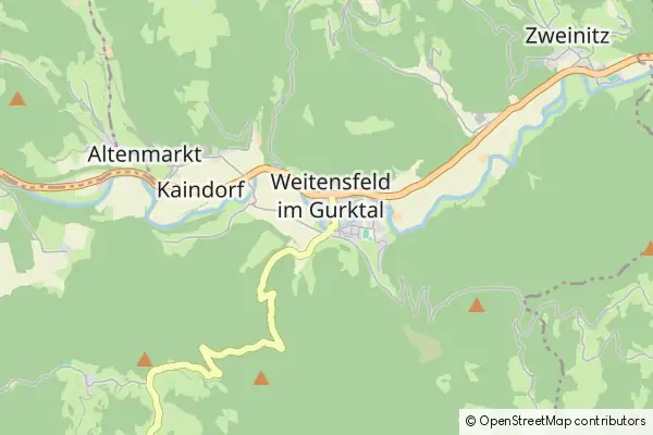 Mapa Weitensfeld im Gurktal