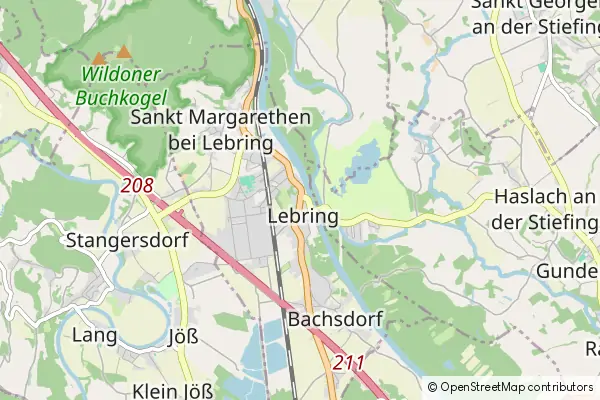 Mapa Lebring