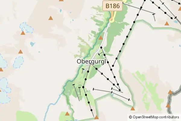 Mapa Obergurgl