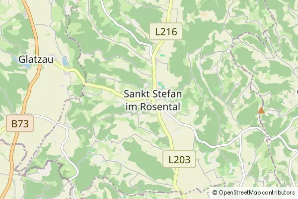 Mapa Sankt Stefan im Rosental