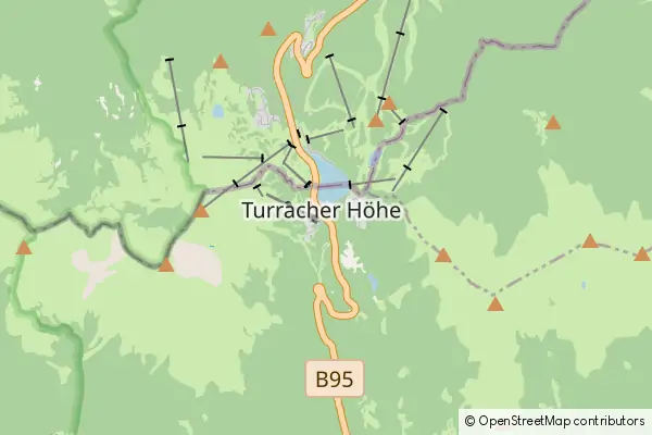 Mapa Turracher Hohe