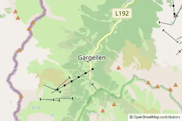 Mapa Gargellen