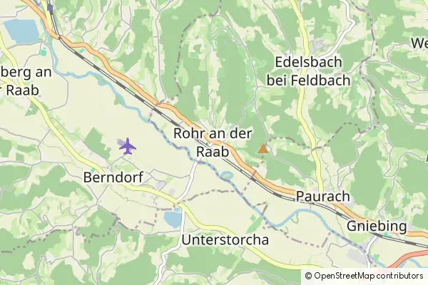 Mapa Rohr an der Raab