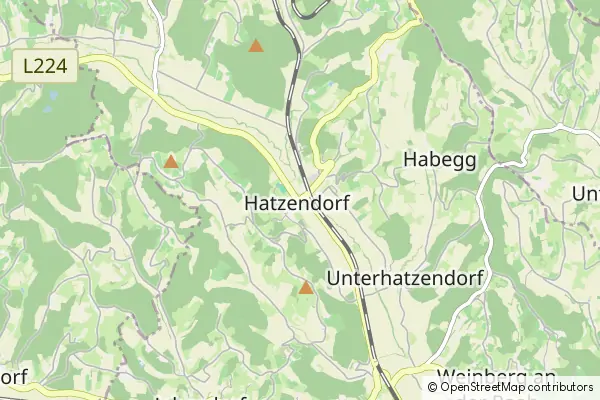 Mapa Hatzendorf