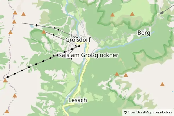 Mapa Kals am Großglockner