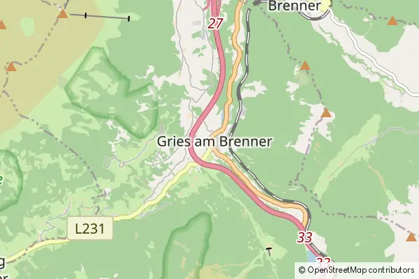 Mapa Gries am Brenner