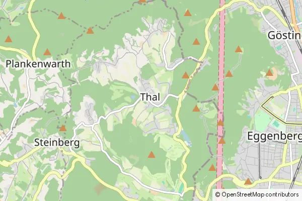 Mapa Thal bei Graz