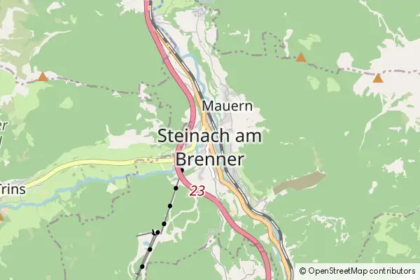 Mapa Steinach am Brenner