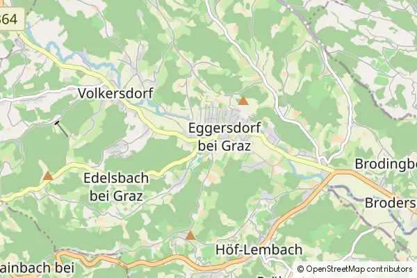 Mapa Eggersdorf bei Graz