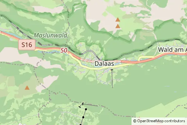 Mapa Dalaas